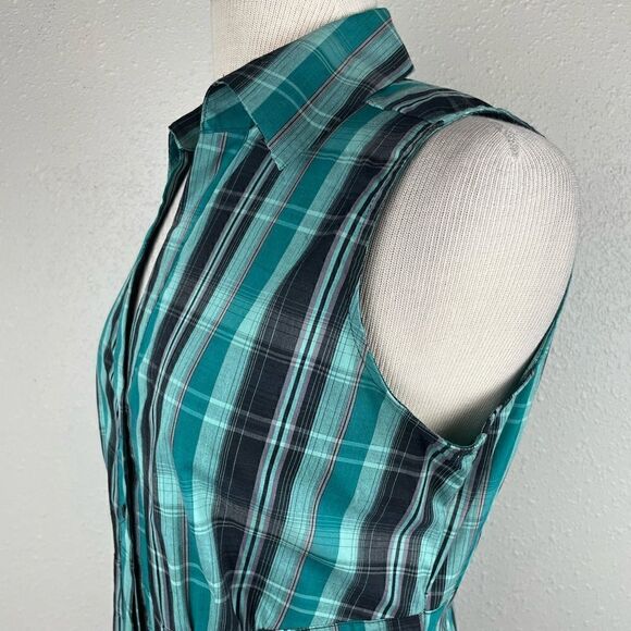 NWT Apt. 9 Stretch Fit Sleeveless Button Down Shirt Size M - Picture 4 of 8
